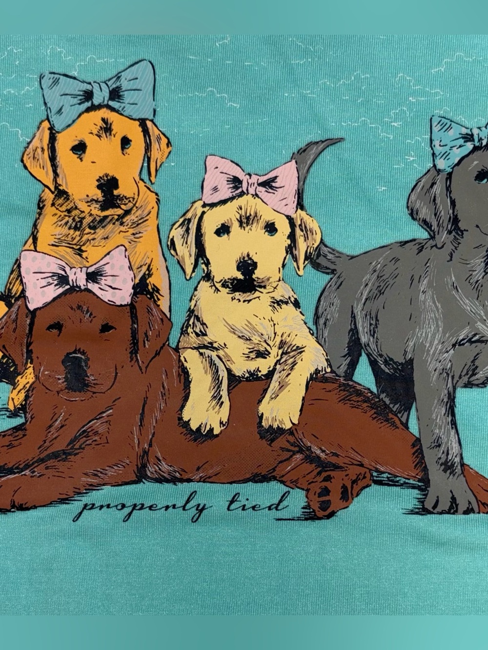 Properly Tied Puppy Pile Tee 100% Pima Cotton sz 5 NWT